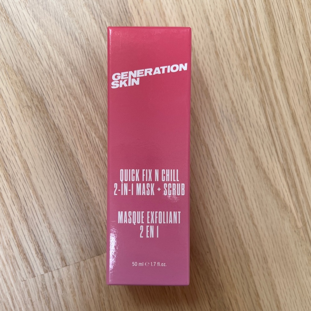 *NWT* Generation Skin Quick Fix N Chill Mask + Scrub
